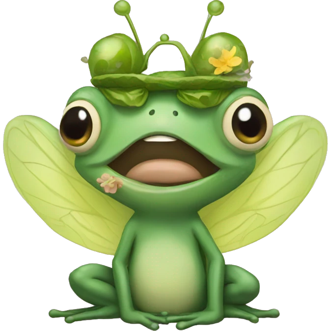 Frog fairy  emoji