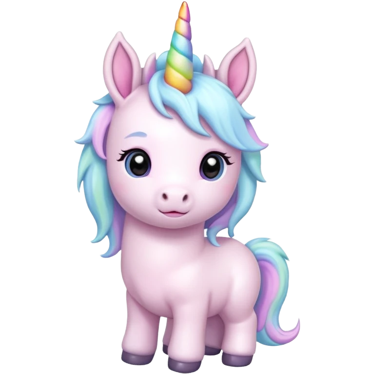 baby unicorn, chibi full body emoji