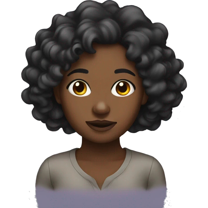 Black girl emoji