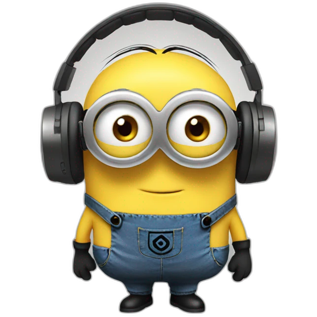 minions with headphones emoji