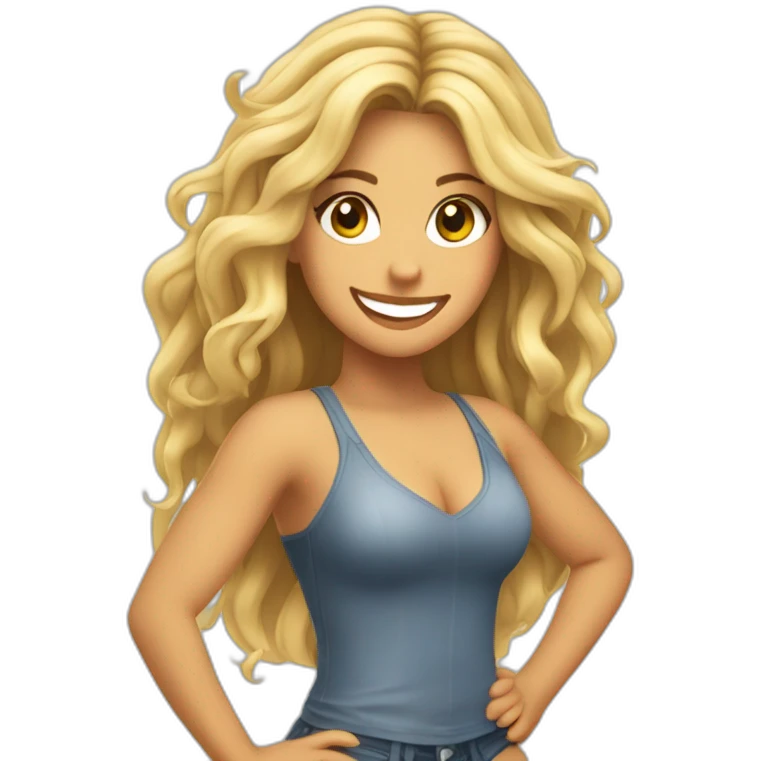 Shakira bailando emoji