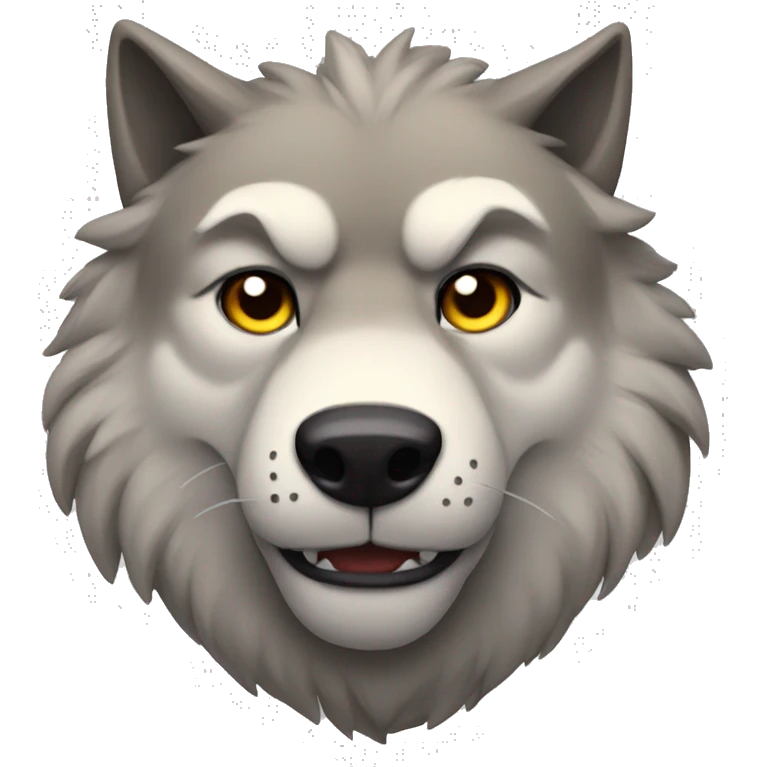 Buff wolf emoji