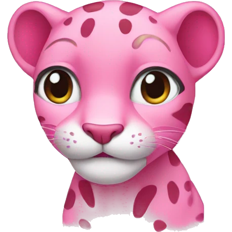Pink panther cute emoji