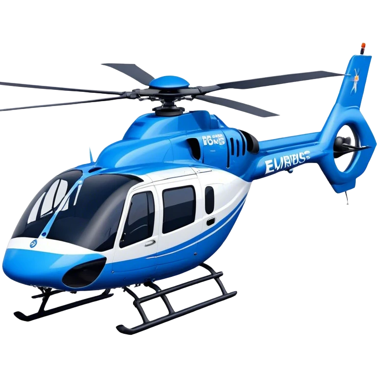 Eurocopter EC135 - Airbus Helicopters (Model Year: 2020) (Iconic colour: Blue and white) emoji