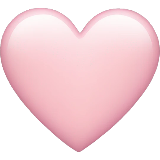 light pink heart emoji