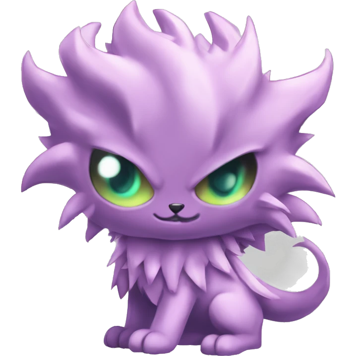cute cool edgy sharp eldritch ethereal magical Digimon-Fakemon-animal full body emoji
