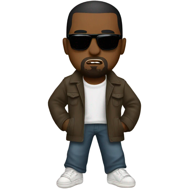 with Kanye West emoji