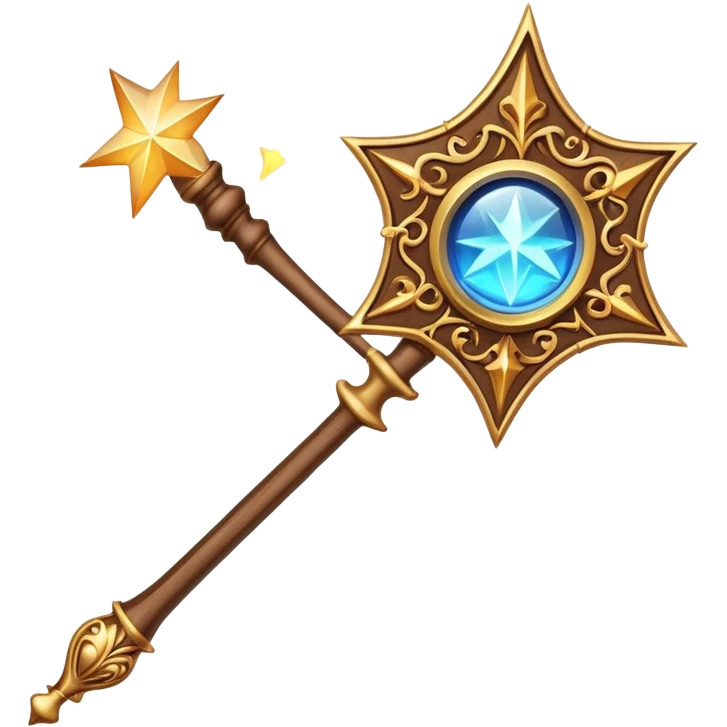 magic wand casting a spell emoji