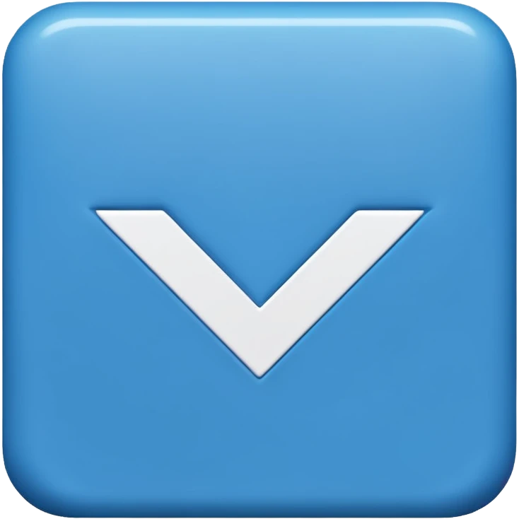 i want a small blue background with a check mark inside it emoji