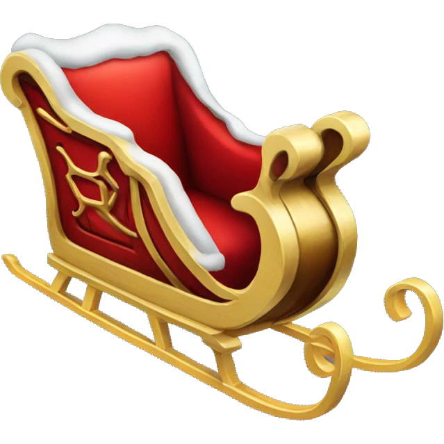 Santa's-sleigh emoji