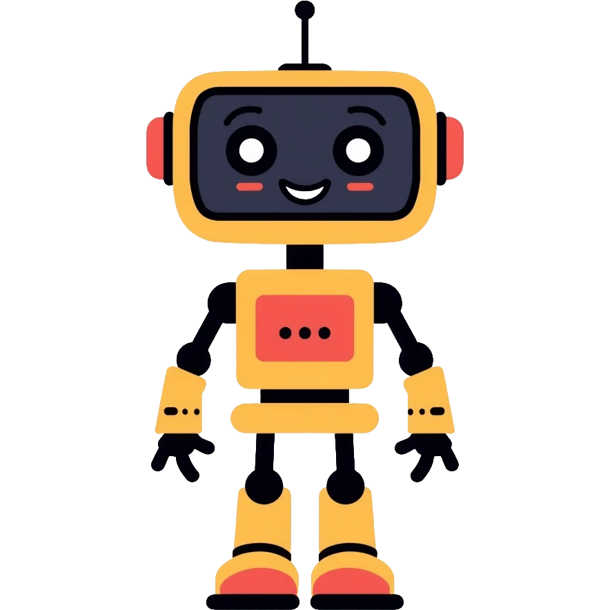 friendly AI assistant robot emoji