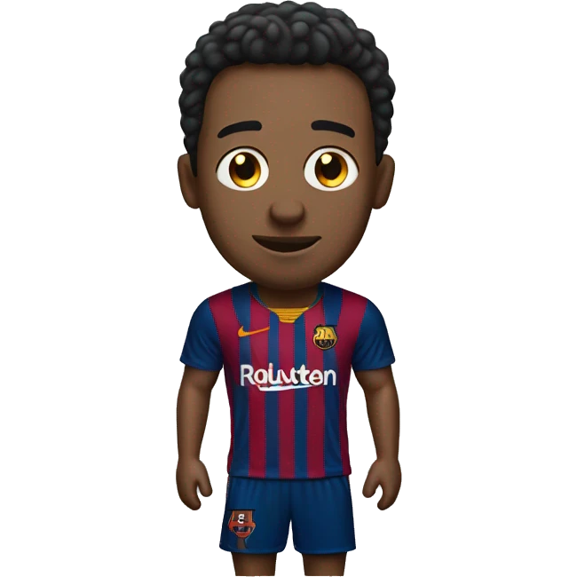 Chill guy with Barca jersey  emoji