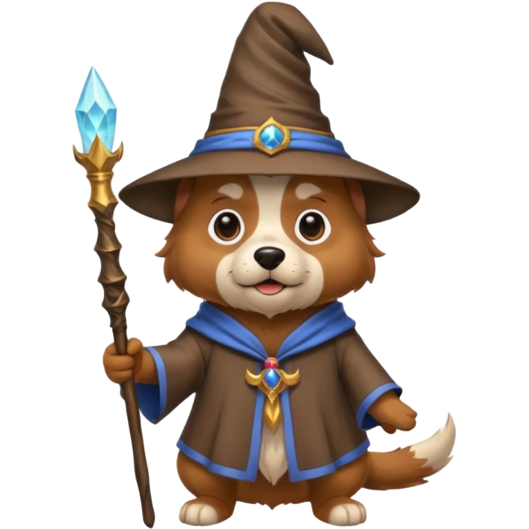 Dog wizard emoji