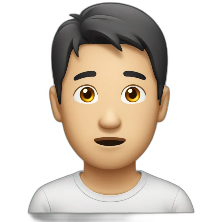 asian guy confused emoji