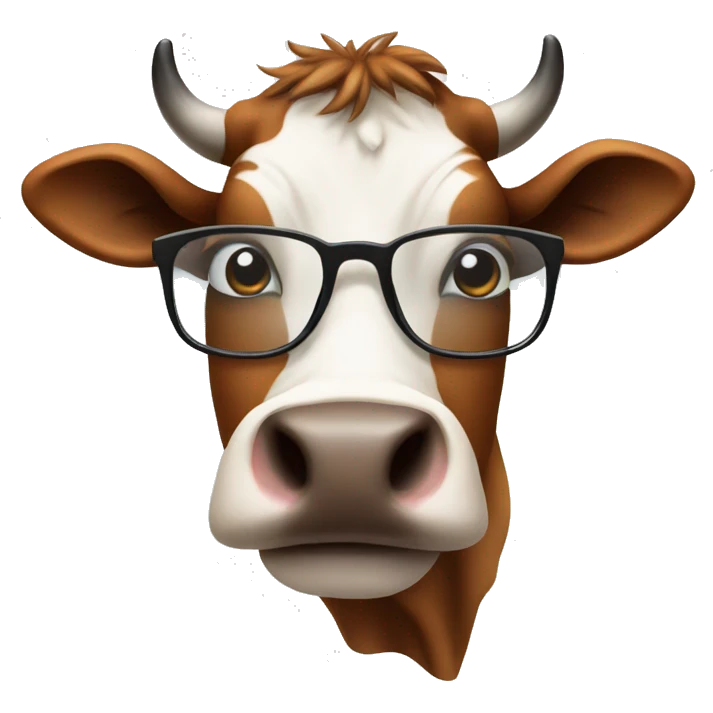 he way a cow wears  reglassestangula emoji