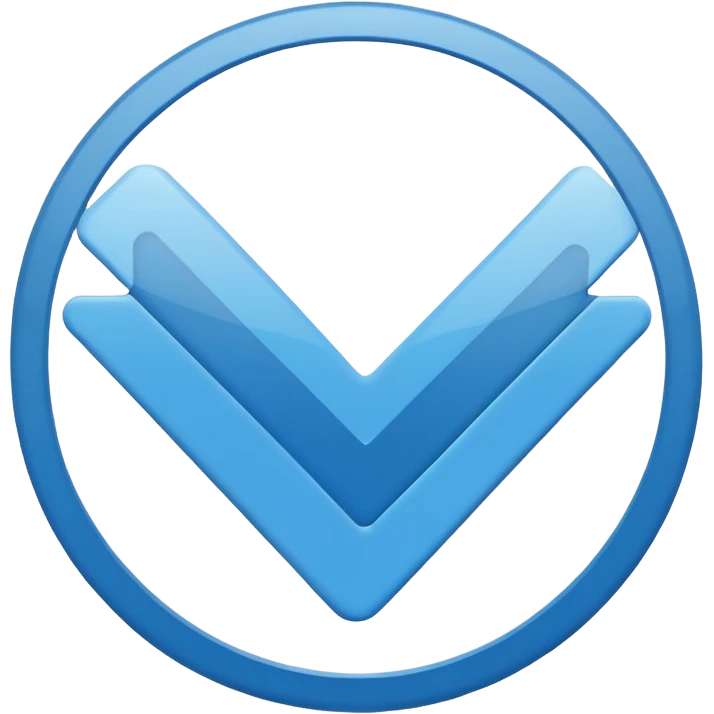 The blue check mark and the check mark itself should be in the middle without shadows.  emoji