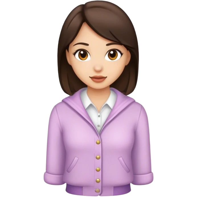Emoji for the insta storie “me”. Brunette girl nice sexy  emoji