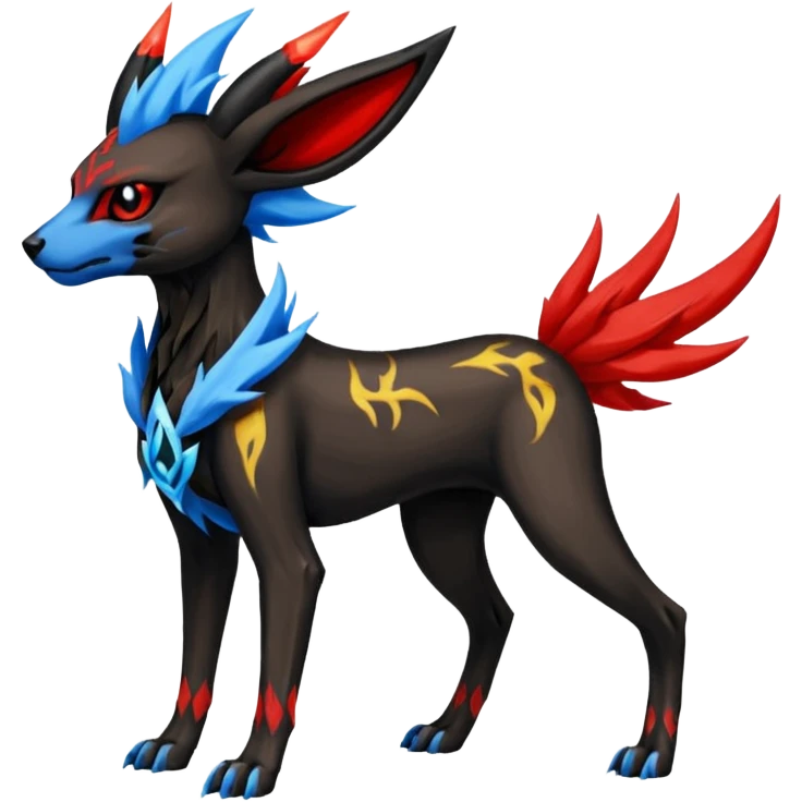 Skeletal Skinny Jolteon-Houndoom-Manectric-fusion emoji