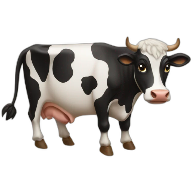 delivering cow emoji