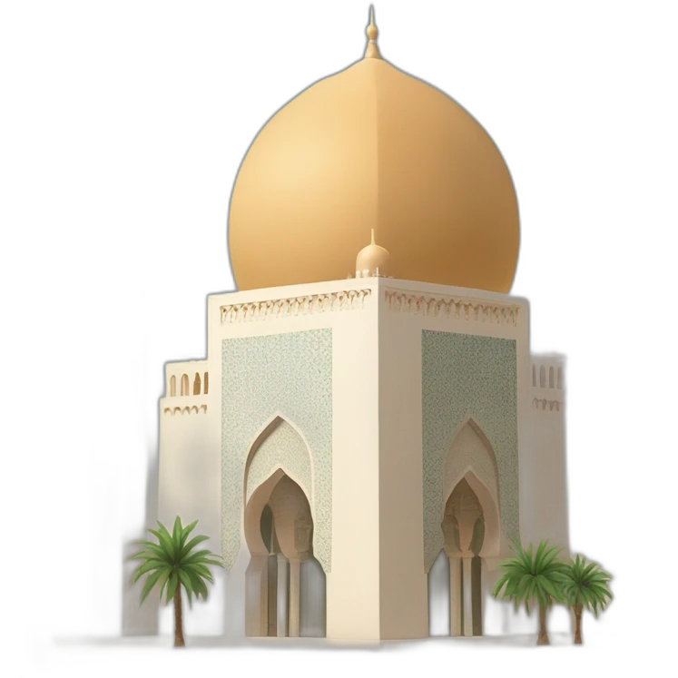 Morrocan monument Masjid Hassan II emoji