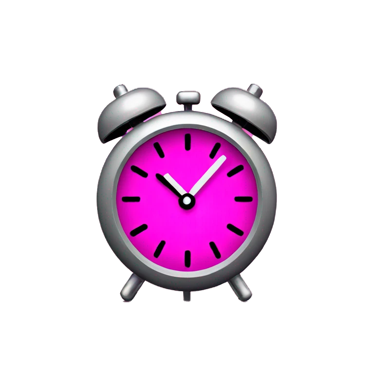 fuchsia digital clock emoji