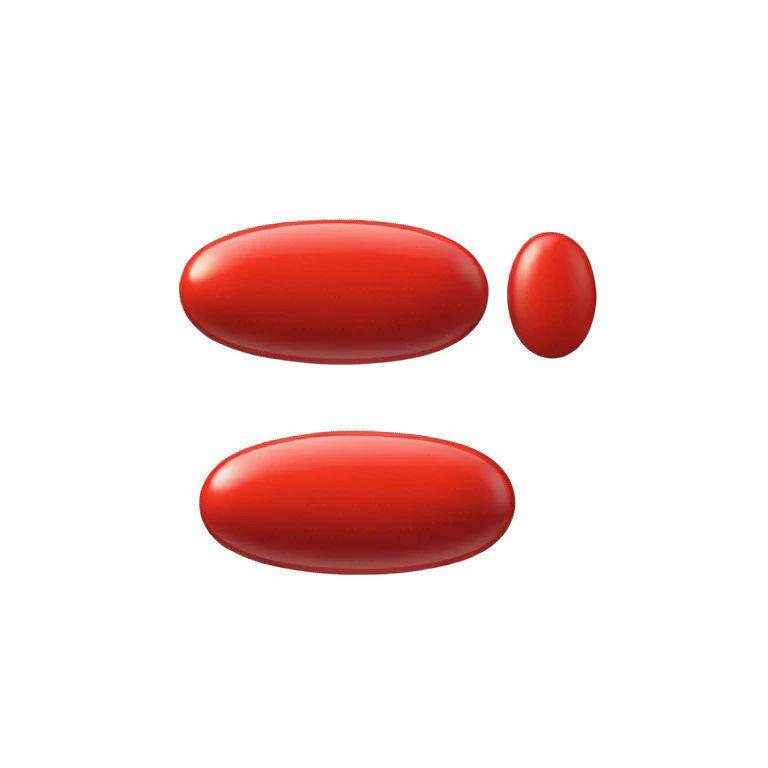 a red pill next to a red pill emoji