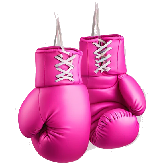 Pink boxing gloves  emoji