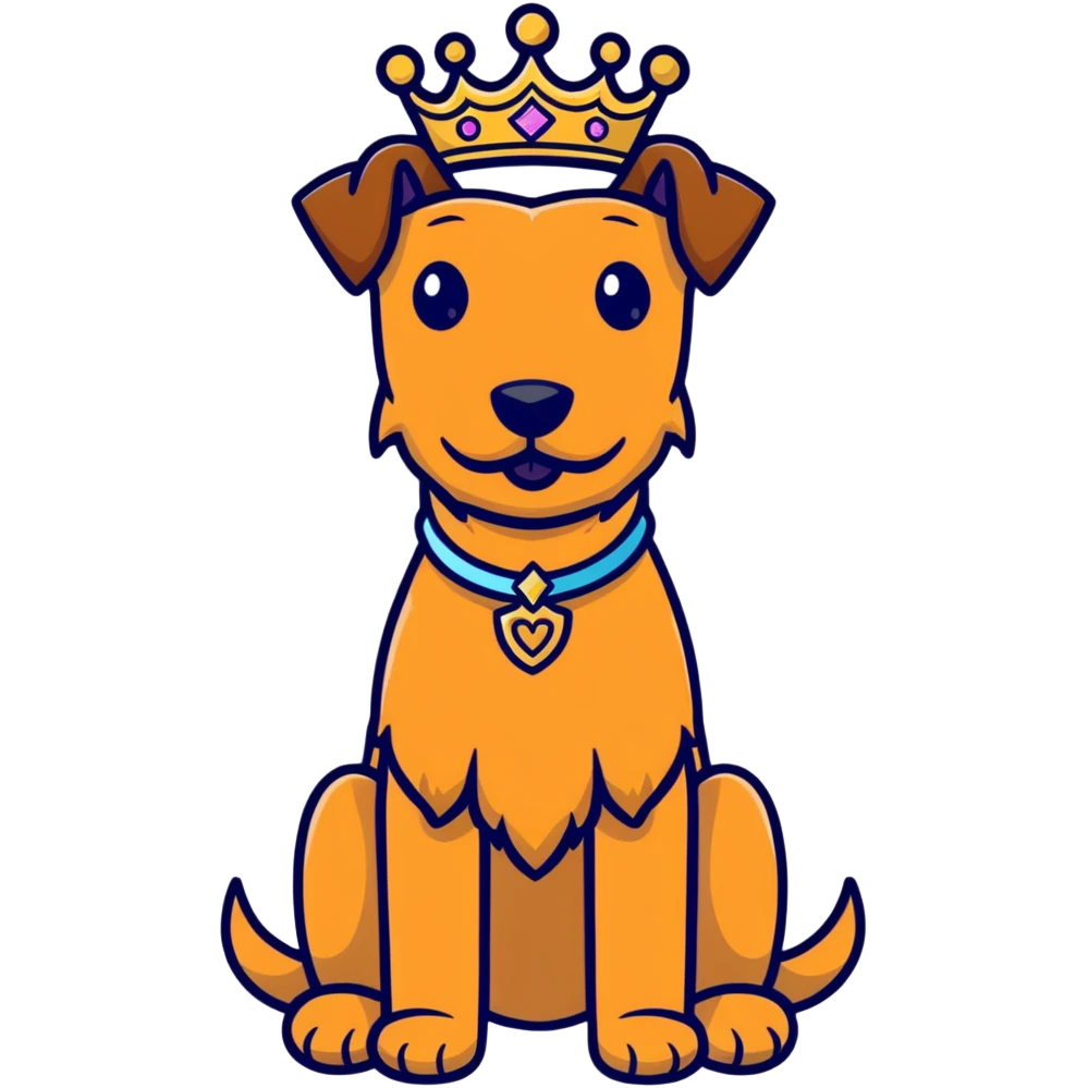 Irish terrier princess emoji