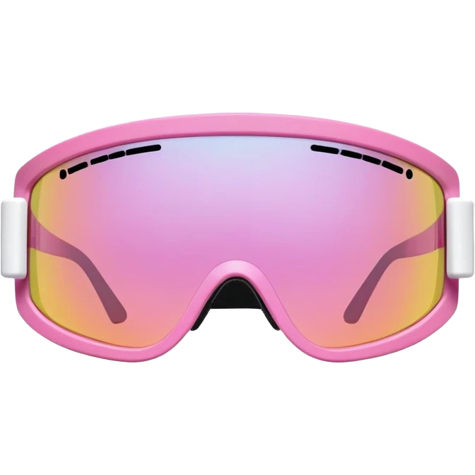 sporty pink shield visor sunglasses with ultra thick frame and decorative side screws, industrial heavy-duty look, massive build, one-piece lens emoji