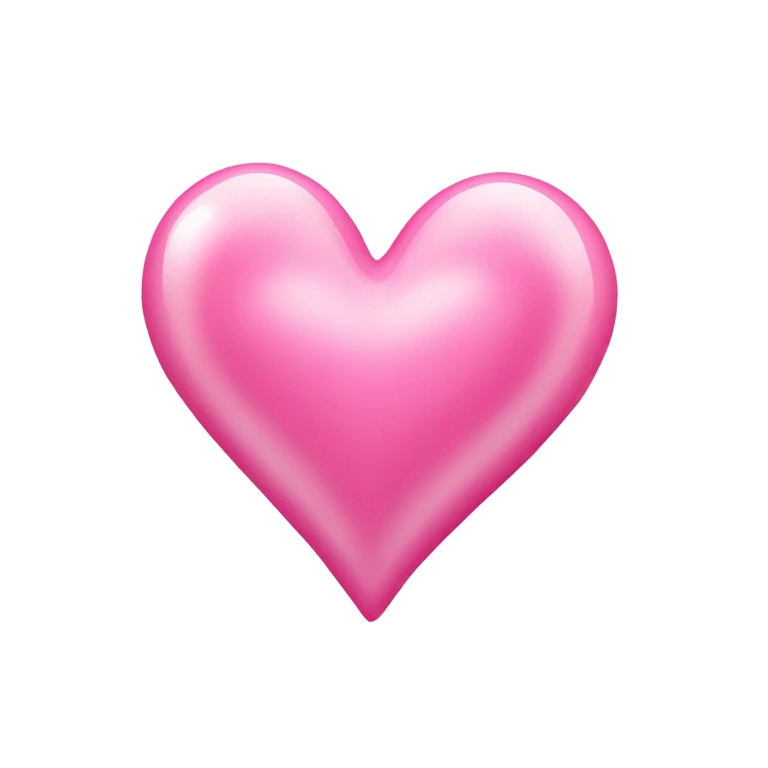 Corazón rosa claro con brillos  emoji