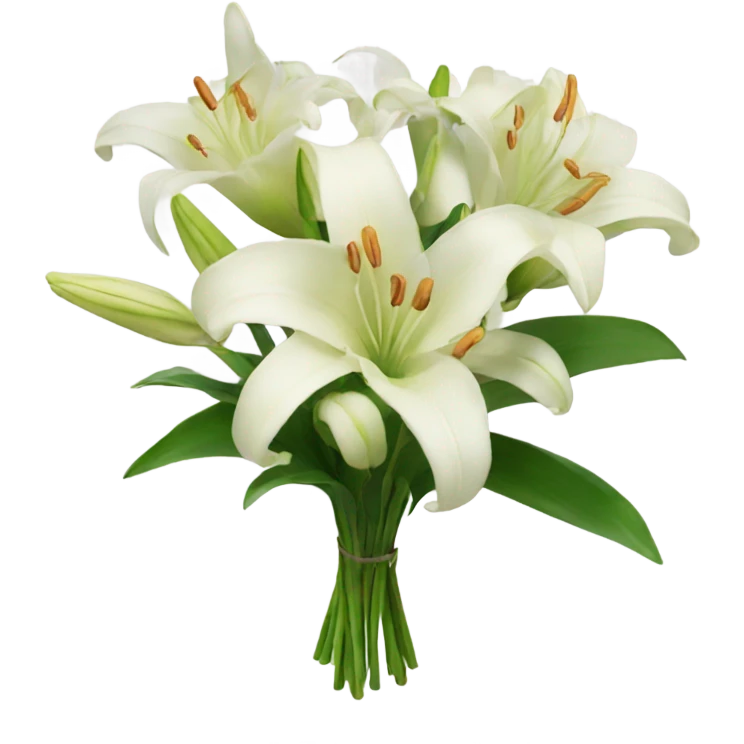 bouquet of lilys emoji