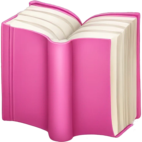 Pink book emoji