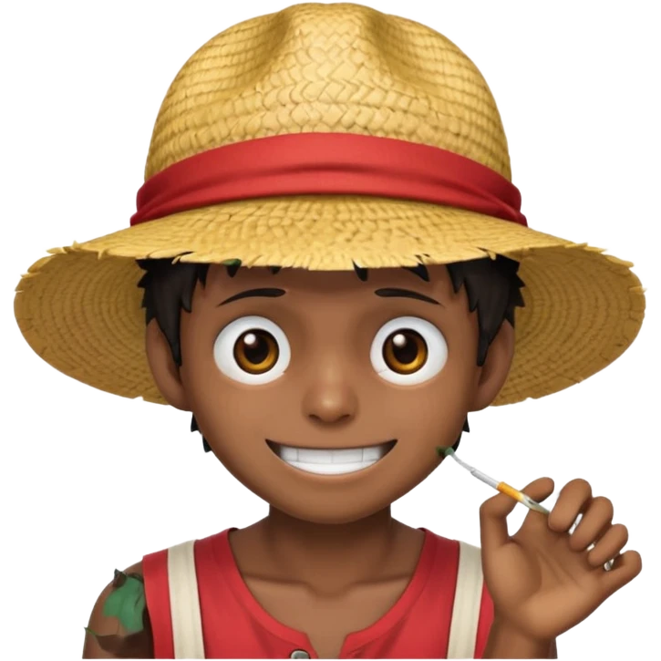 Make it based off the show.One piece and make it be like luffy emoji
