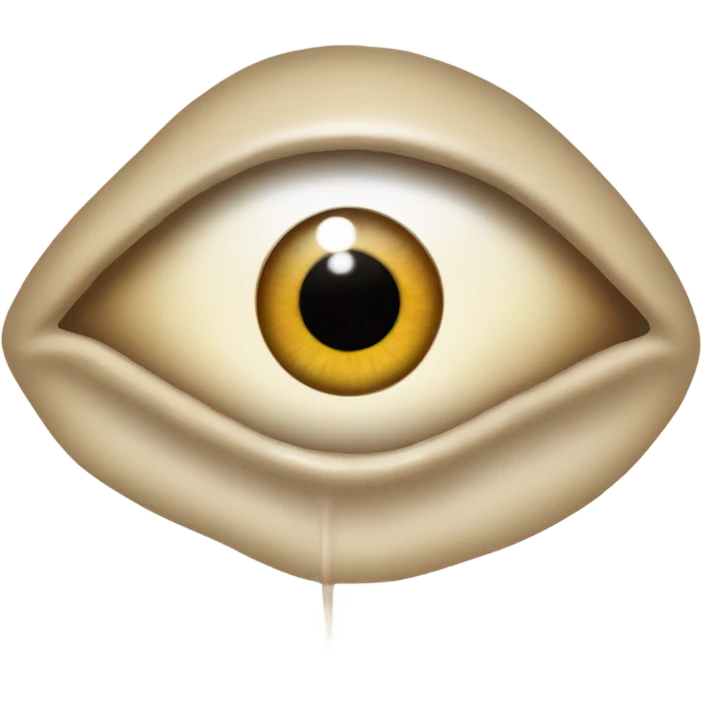 Beige evil eye  emoji