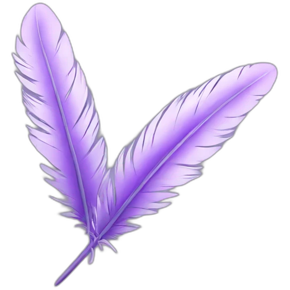 lilac feather emoji