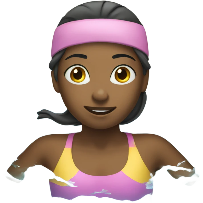 Girl swimming emoji