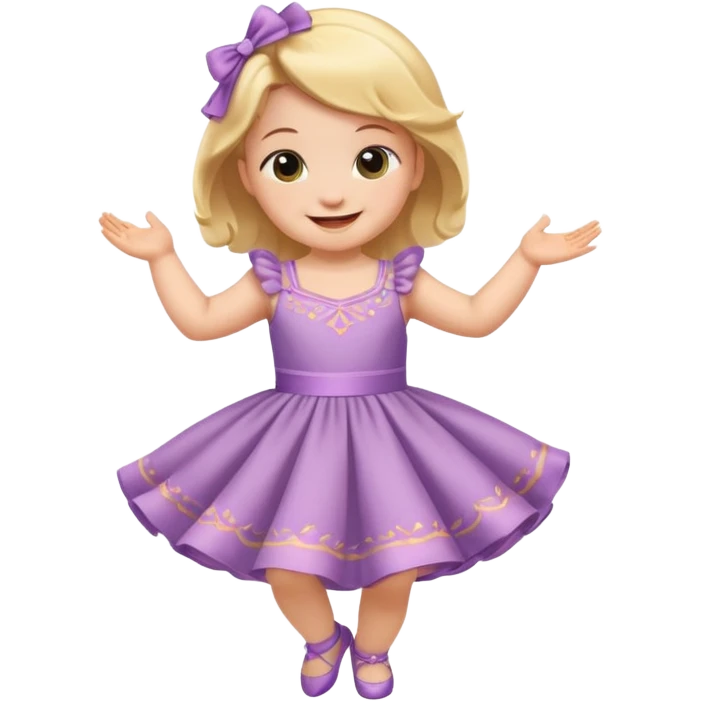 Baby dancing in a dress  emoji