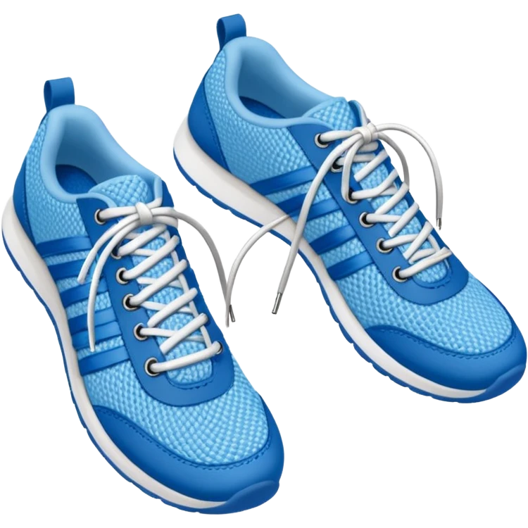 make an emoji of blue shoe laces - it should not include shoes emoji