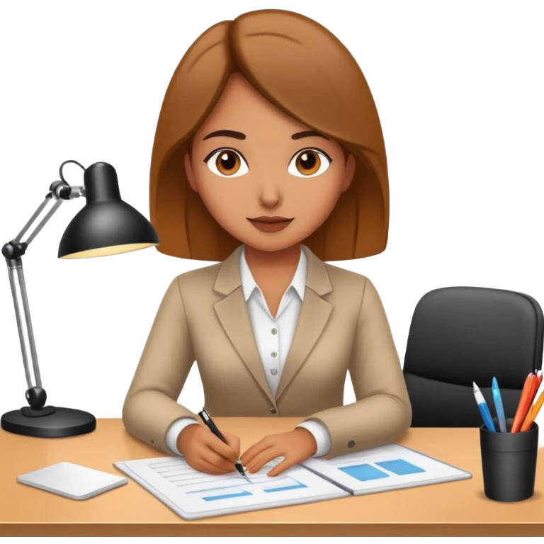 girl designer working in office emoji