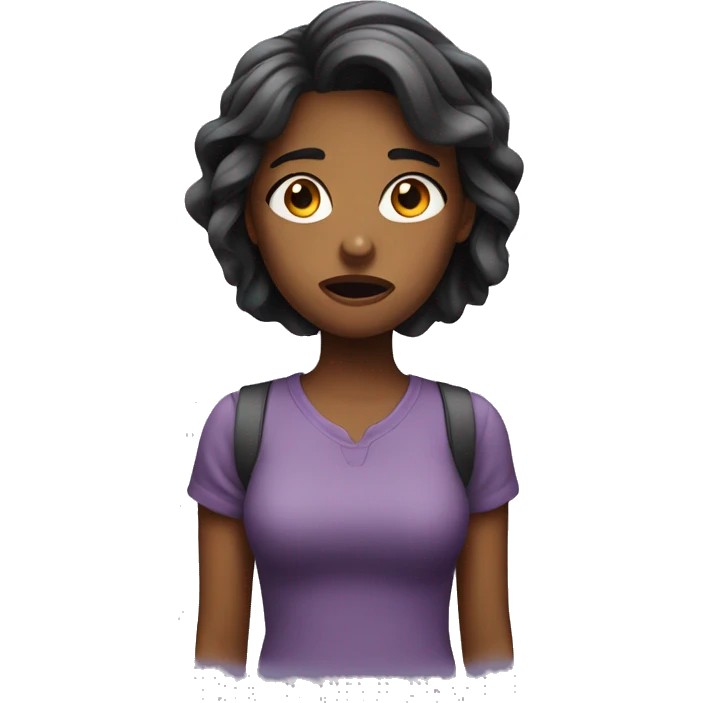 A girl Shock emoji