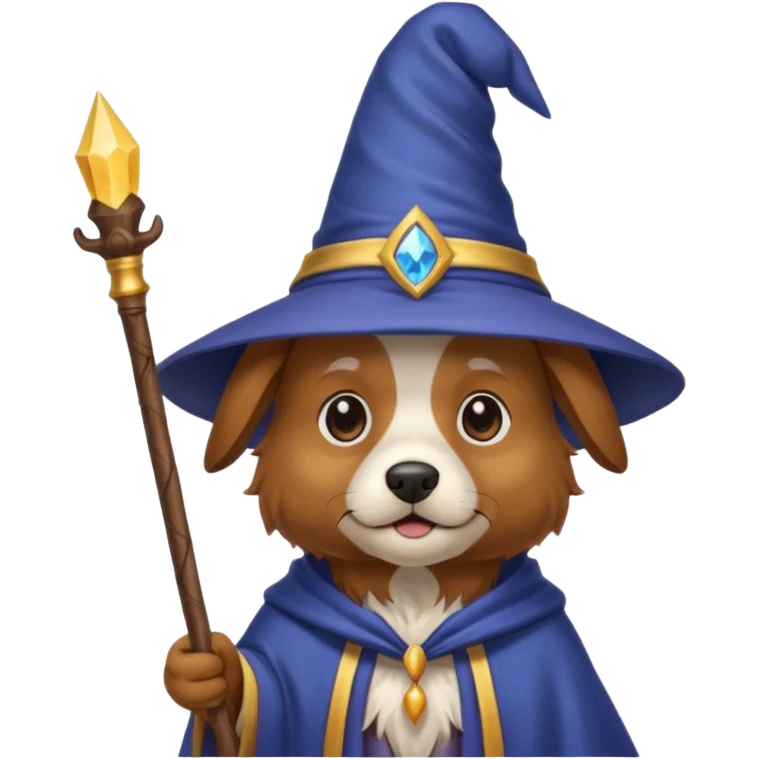 Dog wizard emoji