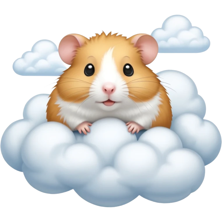 Hamster on a cloud emoji