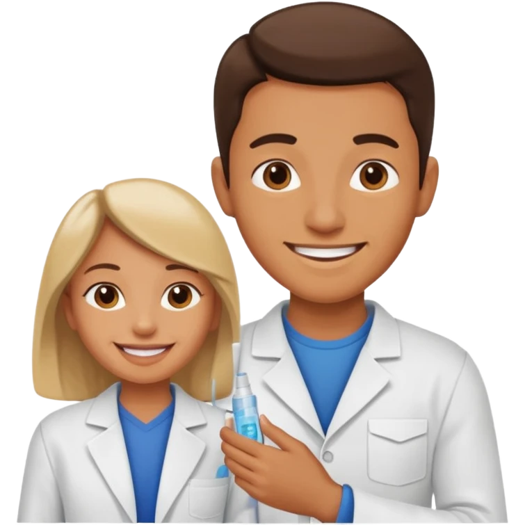 person sharing vaccine emoji