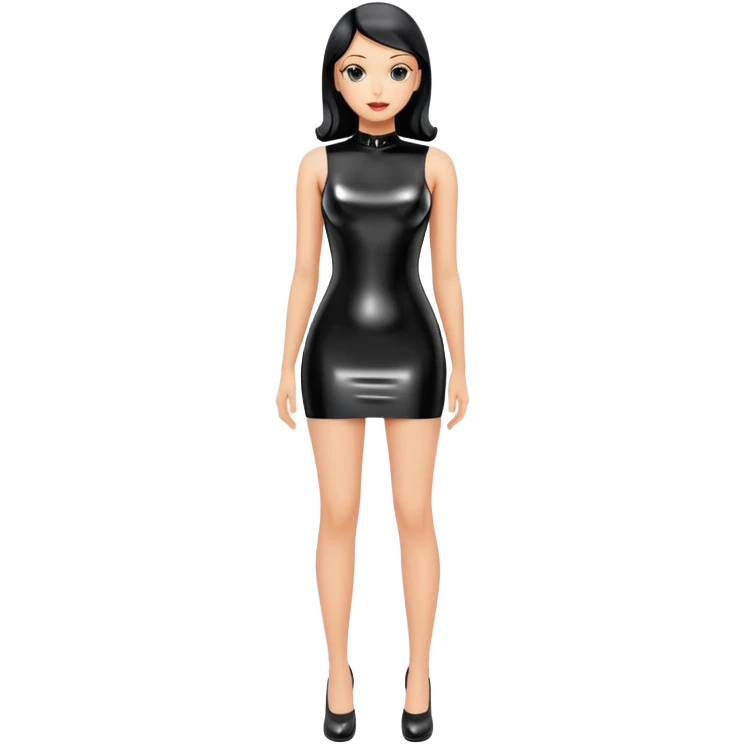 Latex mini dress  emoji