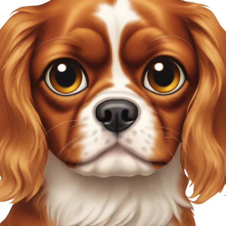 Cavalier King Charles with one eye  emoji