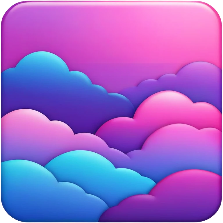 Royal Purple-Magenta-Violet-Indigo-Pink-Blue-Cyan-gradient Aesthetic Scenery Deco emoji