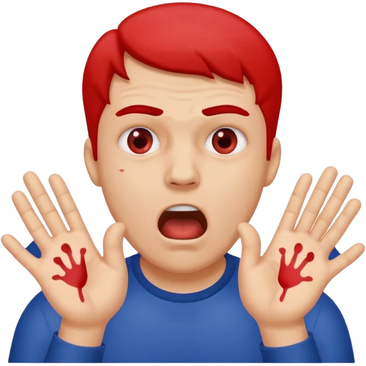 men  Face get slapped between two hands emoji