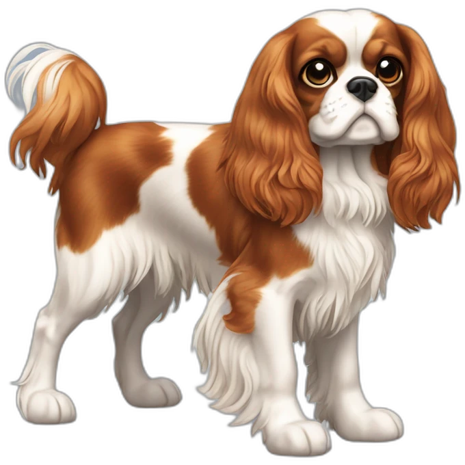  Cavalier King Charles Spaniel full body emoji