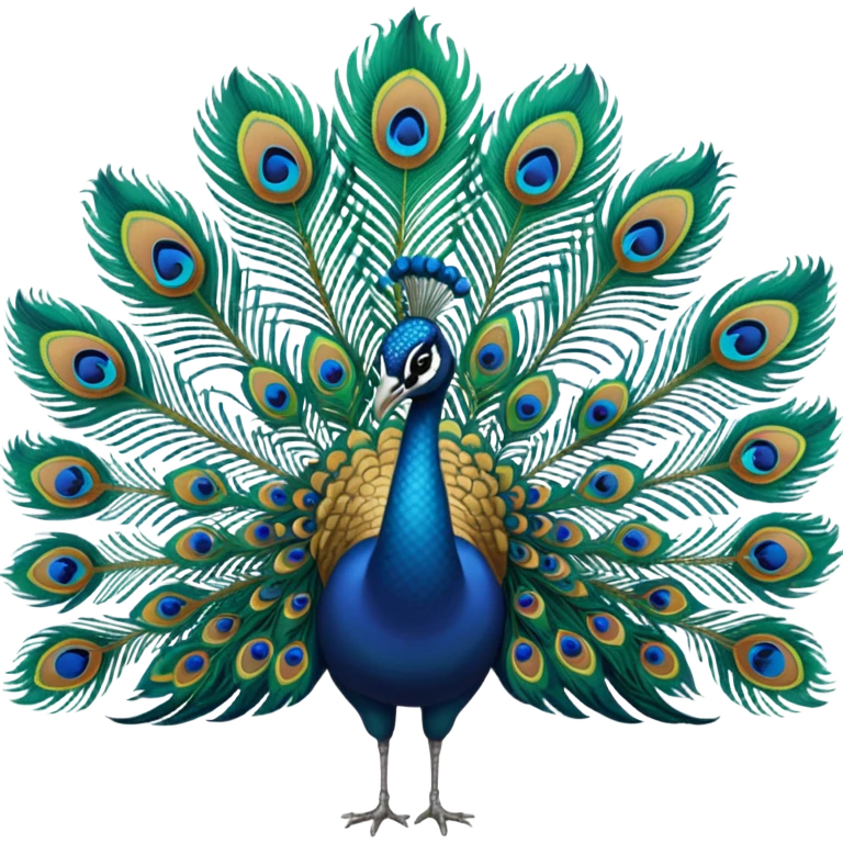 Only single Peacock feathers emoji