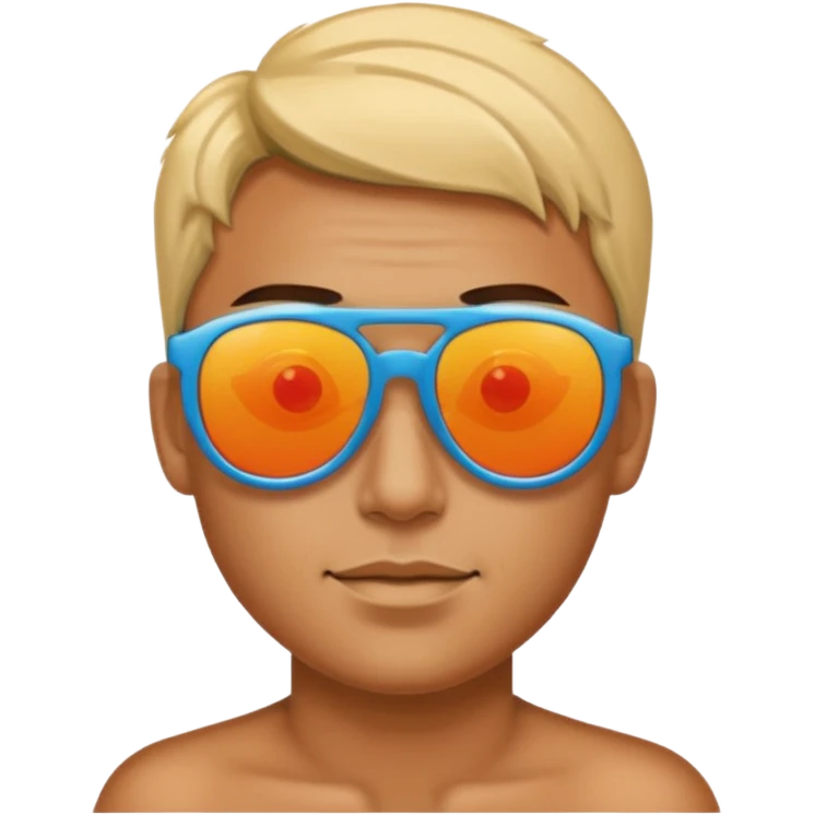 😎 with multiple colour sunglass emoji